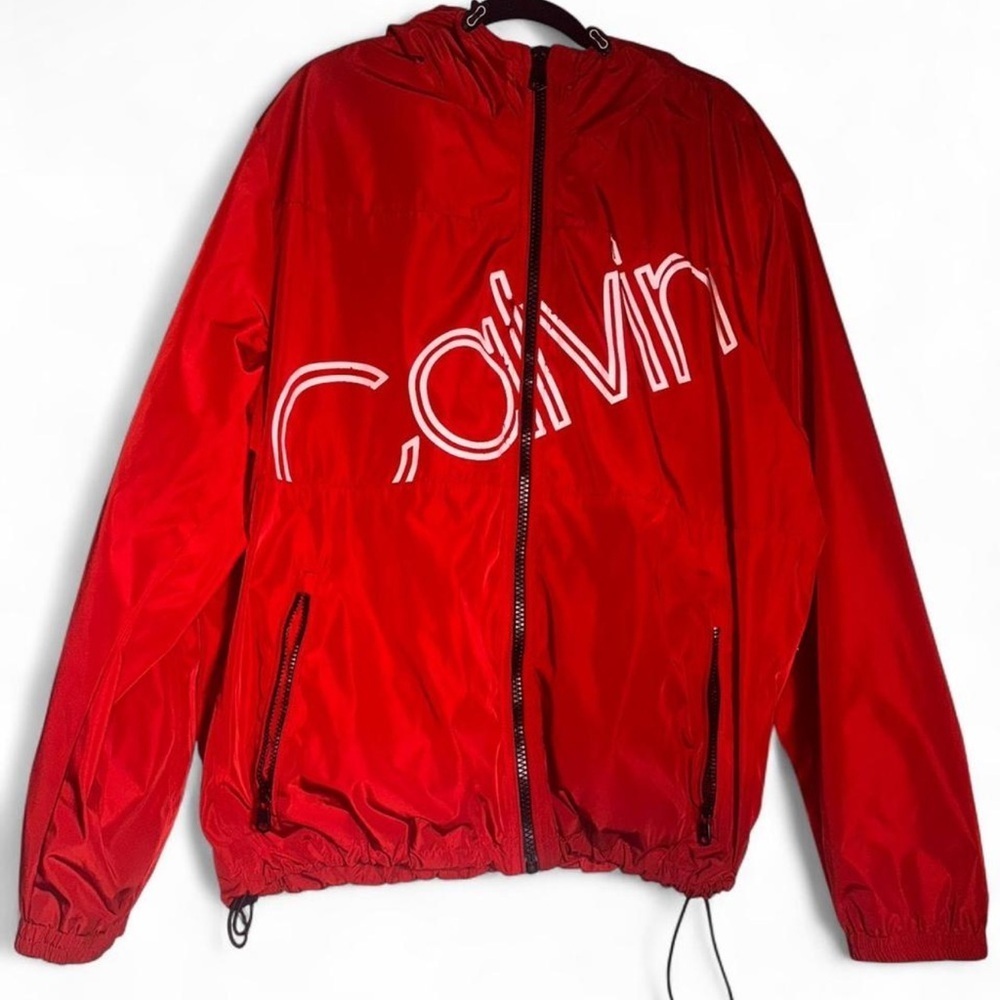 Calvin Klein Red Water-Resistant Jacket